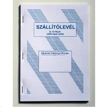 Szállítólevél A/5 25x2 B.10-70/V