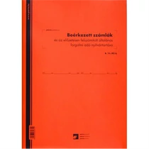 Beérkezett számlák és ÁFA nyilvántartó füzet 3 áfás 50 lapos B.15-30/új