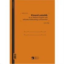 Kimenő számlák és ÁFA befizetési kötelezettség nyilvántartó 50lapos 3áfás PÁTRIA B.15-17/ÚJ