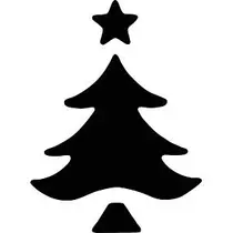 Lyukasztó dekorációs HEYDA (2,5cm) nagy Karácsonyfa csillaggal a tetején 203687510