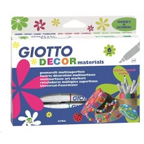 Filckészlet 12-es Giotto Decor sokféle anyagra