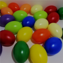 Műanyag tojás vegyes színes 6cm 25db/cs