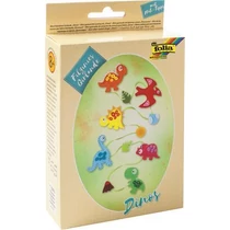 Kreatív mini filc varrókészlet, girland, FOLIA, dinoszaurusz