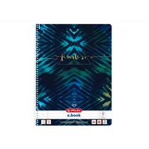 Herlitz spirálfüzet A4 / 80 lap, lyukasztott, perforált, vonalas, Batik Fearless