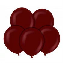 50 db gömb lufi burgundi bordó 30cm