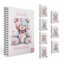 Spirálfüzet GIPTA Friend Book 17x24 cm karton borítással 80 lapos kockás 8441