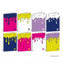 Spirálfüzet BLASETTI One Color Paint A/4 80g 60l perforált lyukasztott kockás 9413