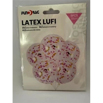 Latex lufi flitteres rózsaszín 30 cm 5db/cs