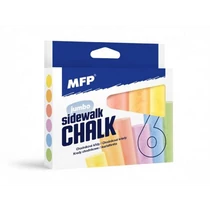 Aszfaltkréta MFP -gömbölyű, 6 db vegyes színek