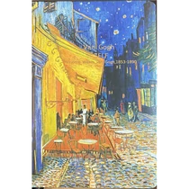 Füzet A5-6600-8 Notesz Van Gogh sárga lapokkal, vonalas