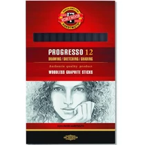 KOH-I-NOOR 8911 PROGRESSO GRAFITCERUZA 2B ED12