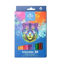 KOH-I-NOOR 3136 SZÍNES CERUZA/36 TIGRIS TRIOCOLOR HÁROMSZÖGLETŰ 7MM