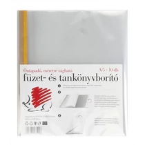 ICO SÜNI FÜZET- ÉS TANKÖNYVBORÍTÓ ÖNTAPADÓCSÍKKAL ELLÁTOTT, MÉRETRE VÁGHATÓ 10DB A/5+