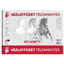 STUDENT VÁZLATFÜZET FÉLFAMENTES 32 LAP B/4