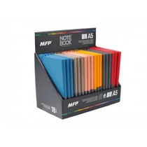 Gumis notesz A5 vonalas 100 lap mix2