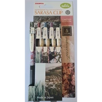 Zseléstoll ZEBRA Sarasa Clip Calming Moment 5db-os készlet  10 készlet/doboz