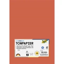 Színes papír, A4, 130 g, 100 lap, FOLIA, narancssárga