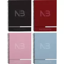 Spirálfüzet T-Creativ Notebook 3 A/4,120 lapos(2x40 vonal+1x40 négyzet) karton borító, bársony fólia+ UV lakk