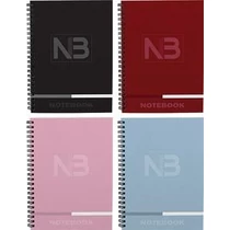 Spirálfüzet T-Creativ Notebook 3 A/4,120 lapos(2x40 vonal+1x40 négyzet) karton borító, bársony fólia+ UV lakk