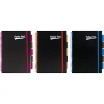 Spirálfüzet Pukka Pad A/4 Project Book Unipad Black,7664-PPN