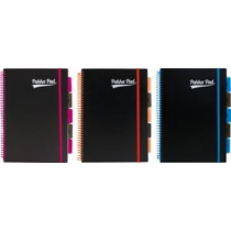 Spirálfüzet Pukka Pad A/4 Project Book Unipad Black,7664-PPN