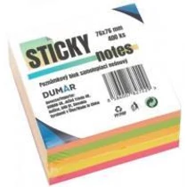 Sticky Notes öntapadós jegyzettömb neon 400 lapos 75x75 mm