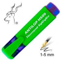 Szövegkiemelő Antilop H500 vágott hegyű nagytartályos neon zöld
