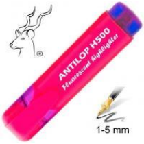 Szövegkiemelő Antilop H500 vágott hegyű nagytartályos neon pink