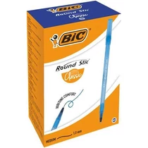 Golyóstoll, 0,32 mm, kupakos, BIC "Round Stic Classic", kék  60db/doboz