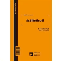 Szállítólevél tömb 25x2 lapos  A/5 álló