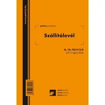 Szállítólevél tömb A/5 álló 50x3lapos