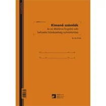 Kimenő számlák és az általános forgalmi adó befizetési kötelezettség nyilvántartó 50lapos füzet 3Áfás 240x340mm