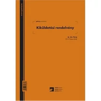 Kiküldetési rendelvény A/4 25x2lapos