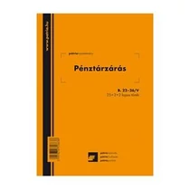 Pénztárzárás 25x2+2lapos tömb A/5 álló
