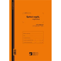 Építési napló 25x3 lapos (P)