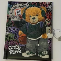 Emlékkönyv  Junior 80 lapos lakattal Cool Bear sima lapokkal