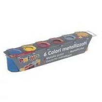 Tempera PRIMO 231TM6E metál színek, 6x25ml-es készlet, tégelyes