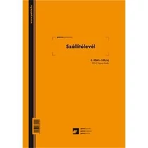 Szállítólevél tömb A/5 álló 50x2 lapos
