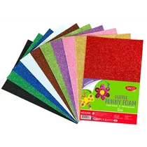 Dekorgumi Daco A/4 glitter önt glitteres öntapadós piros HG420R