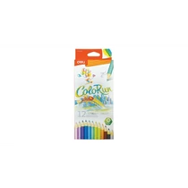 Színesceruza készlet, 12 darabos, "ColoRun METALLIC"