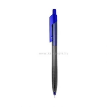 Golyóstoll, 0,7 mm, nyomógombos, DELI "ARROW RT", kék