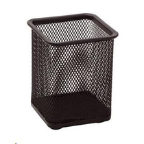 MESH írószertartó négyzet 9x8cm fekete SA