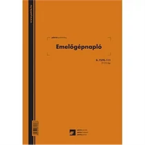 Emelőgépnapló A/4 álló 2+25lapos