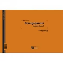Tehergépjármű menetlevél A/4 fekvő 100lapos