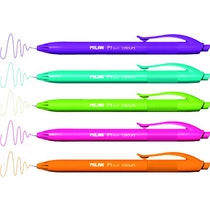Golyóstoll Milan P1 Touch C. világoskék, világoszöld, narancs, rózsa, lila, 24 db/doboz 176555124