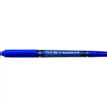 Alkoholos marker 0,8-2,8 mm kétvégű, gömb M&G "Double-Marker" kék