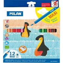 Ceruza színes Milan 12-es 261 maxi háromszögletű, 261, 0722612