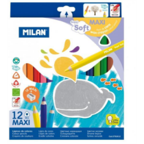 Ceruza színes Milan 12-es 961 extra puhaságú színesceruza, 0792612 ajándék hegyező