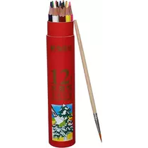 Ceruza színes M&G 12-es akvarell, hatszög, ecsettel, AWP36809