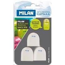 Radír Milan Capsule hegyező pótradír, BNM10258, 3 db/bl.